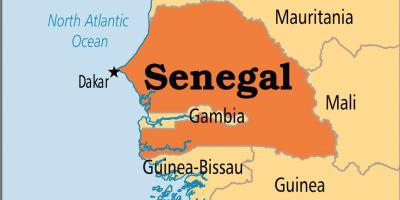 Сенегал на карті світу